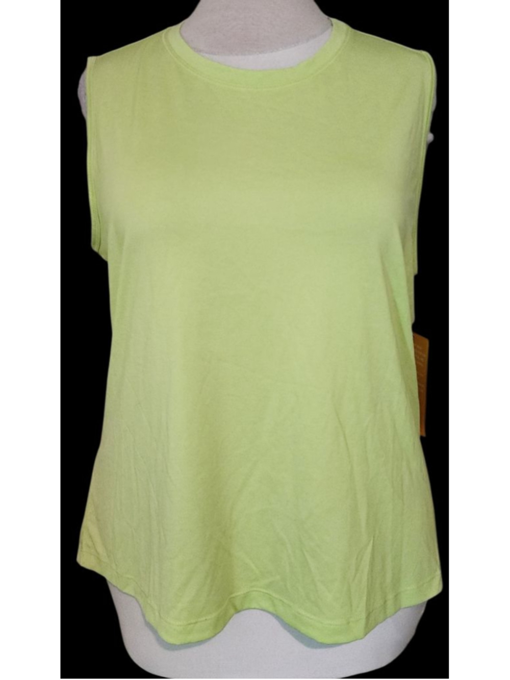 AVIA Women's Lime Green Performance Tank Top L Moisture Wicking Sleeveless NWT